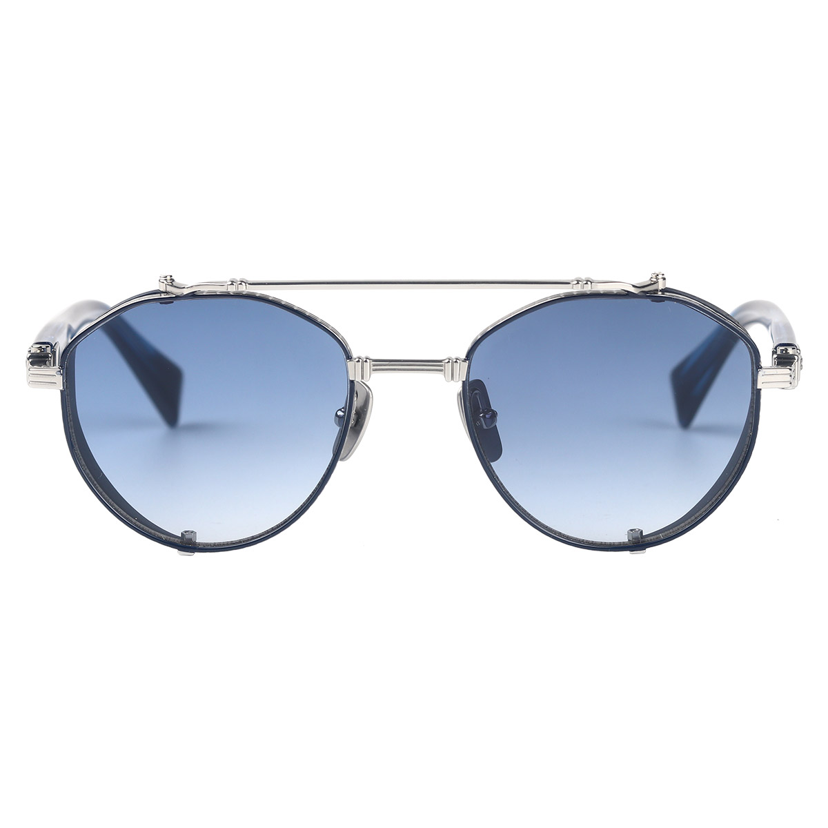 Retro oval ramme, støtbestandige solbriller i ren titan Retro oval ramme, støtbestandige solbriller i ren titan