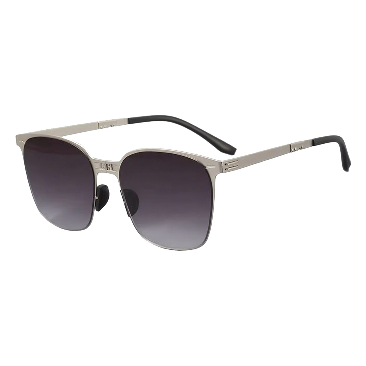 Sammenleggbare, lette unisex-metallsolbriller med full ramme