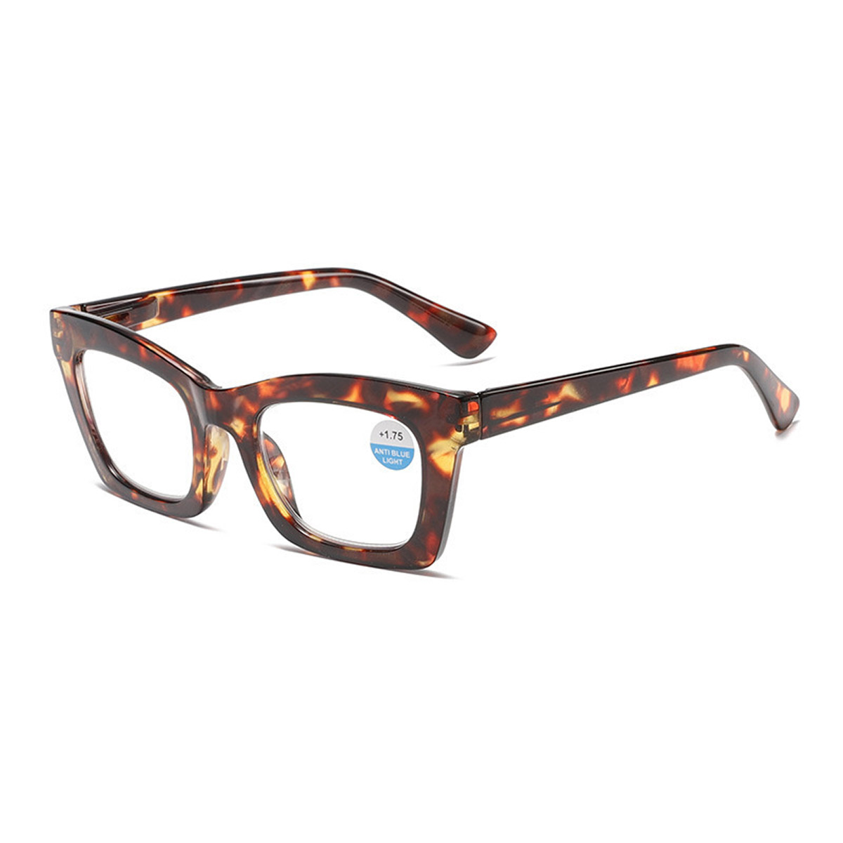 Gradient farge fasjonable plate cat-eye anti-blått lys lesebriller Gradient farge fasjonable plate cat-eye anti-blått lys lesebriller