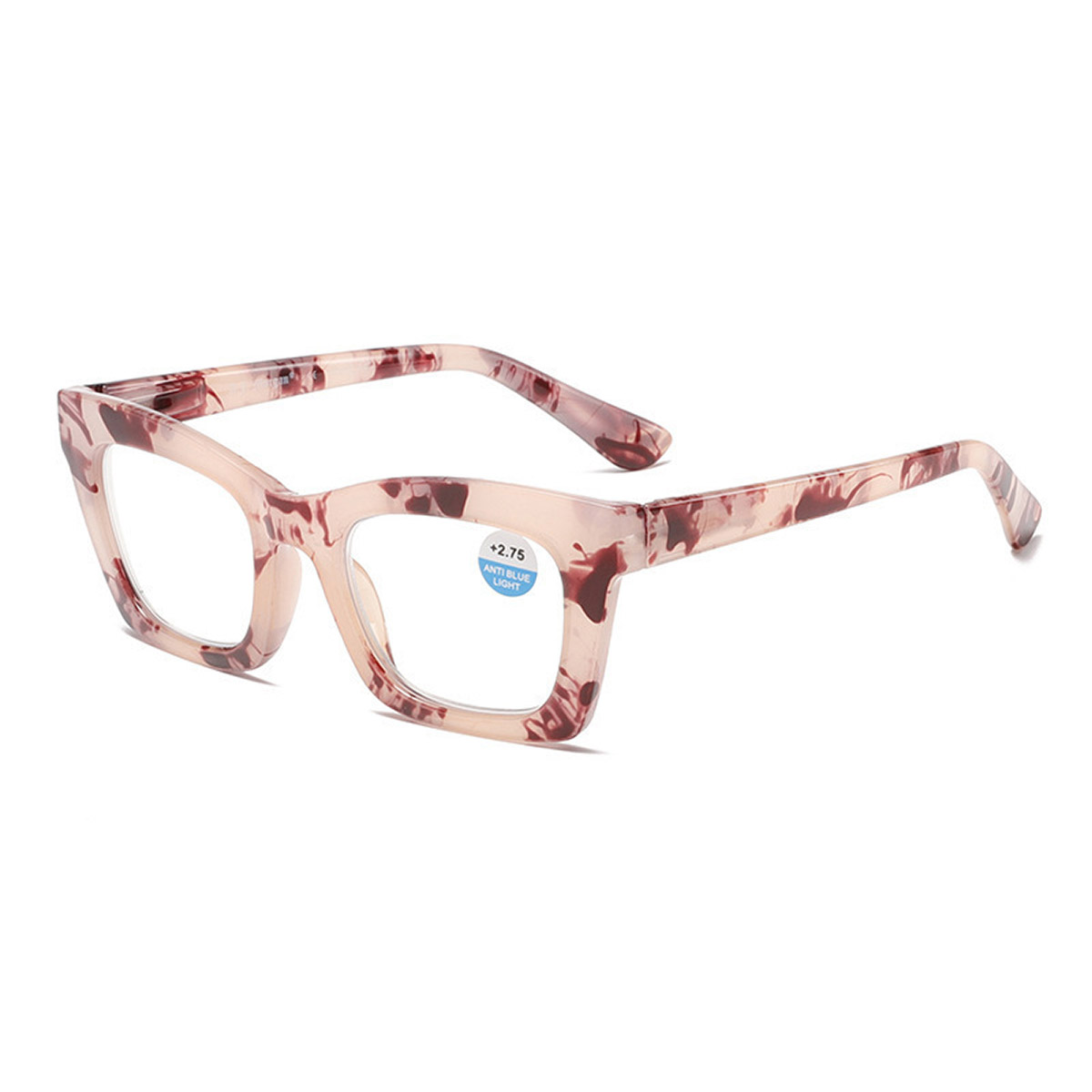 Gradient farge fasjonable plate cat-eye anti-blått lys lesebriller Gradient farge fasjonable plate cat-eye anti-blått lys lesebriller